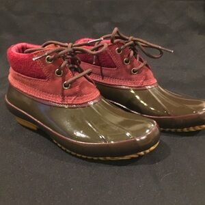 Burgundy GH Bass & Co Duck Boots